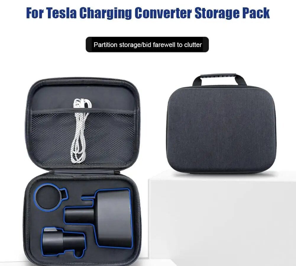 Charging Adapter Storage Case — Fireproof EVA for J1772 & CCS1 Adapters