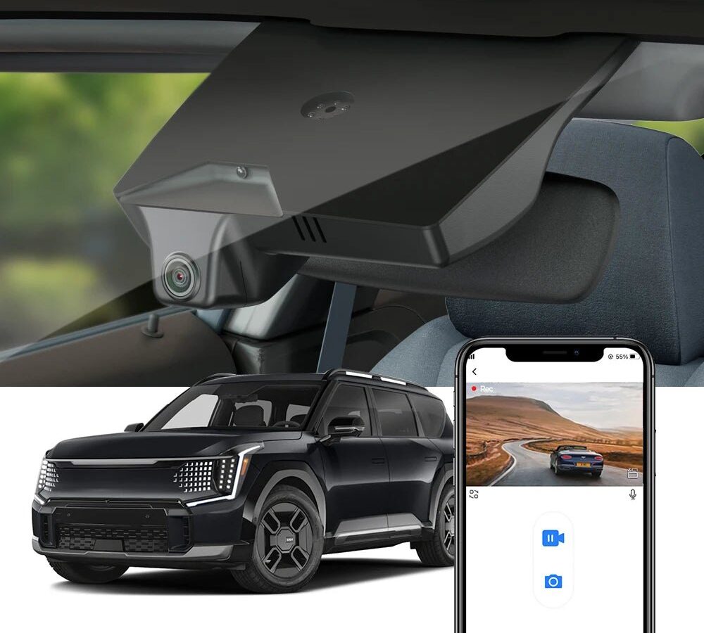 Fitcamx 4K Integrated Dash Cam — Kia EV9 (2024+)