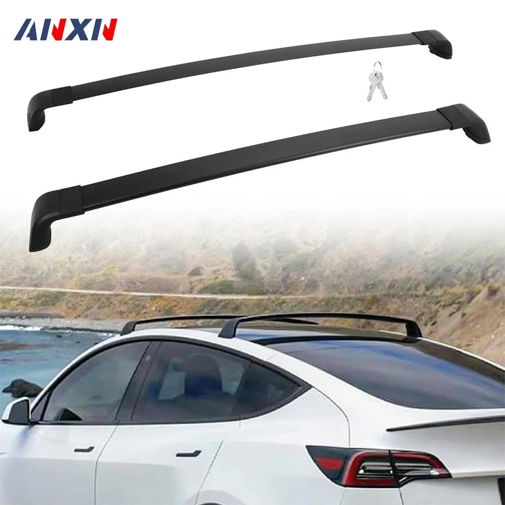 Lockable Aluminum Roof Rack Crossbars — Tesla Model Y (2020–2025 incl. Juniper)
