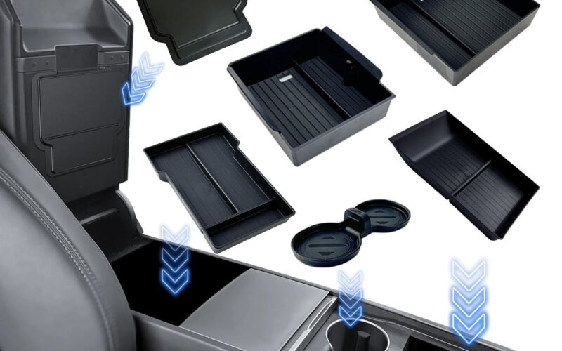 TESY Console & Armrest Storage Box — Tesla Model Y Juniper