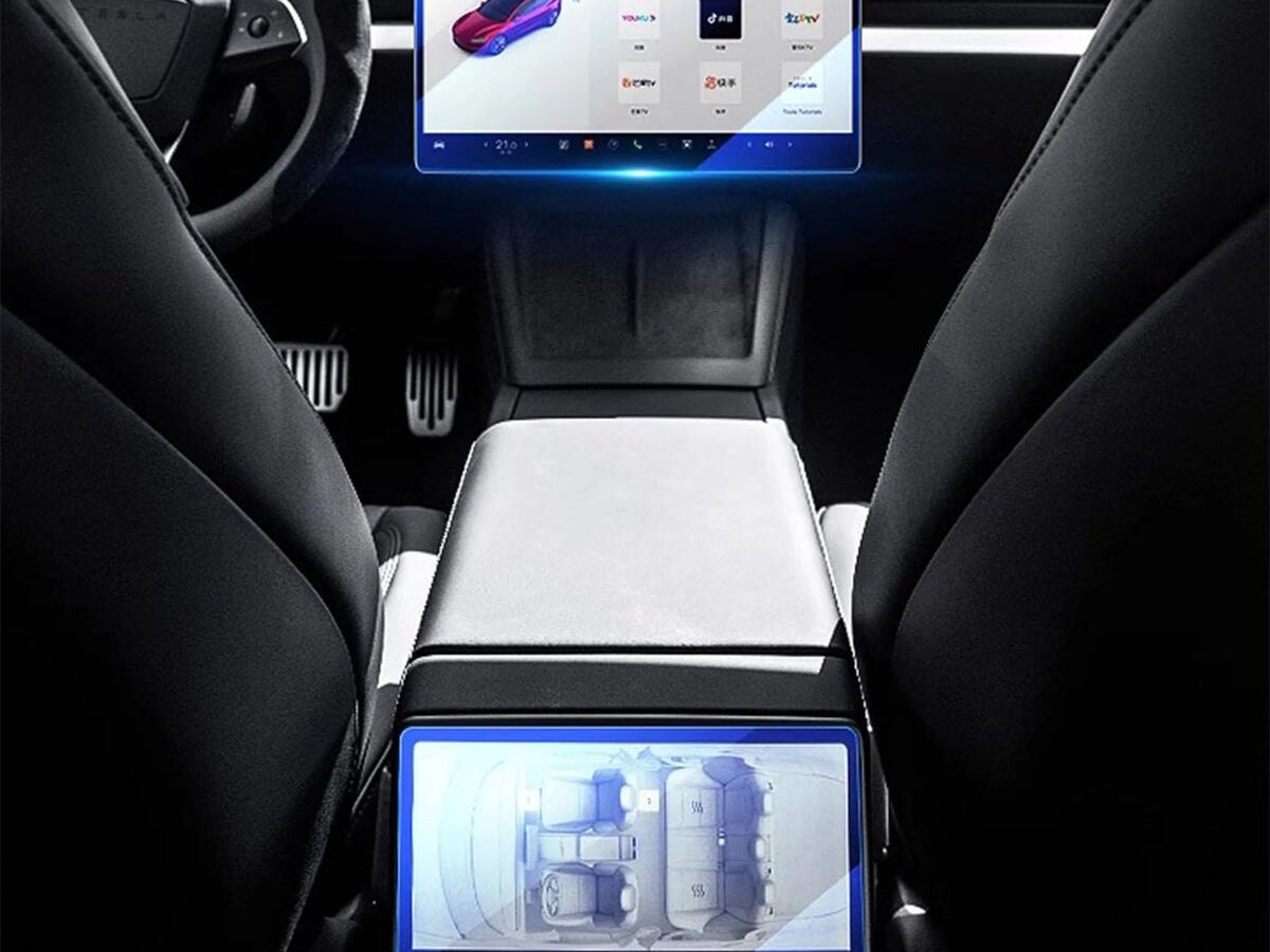TESY Tempered Glass Screen Protector — Model Y Juniper / Model 3 Highland