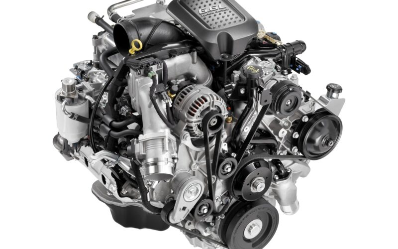Turbo-diesel V8 truck engine